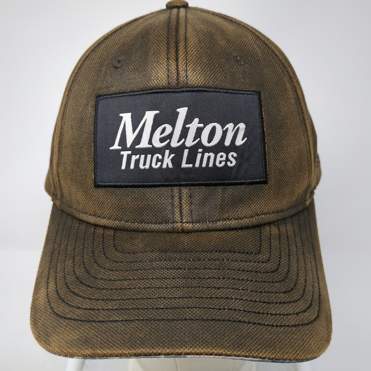 MAX Baseball Cap Brown One Size Snapback Melton Truck Lines USA Flag Camo Hat