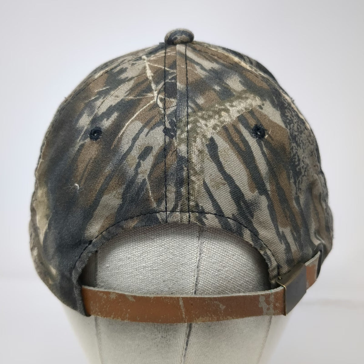 Baseball Cap Brown Camo One Size Slideback Solvay Interox Corporate Logo Hat