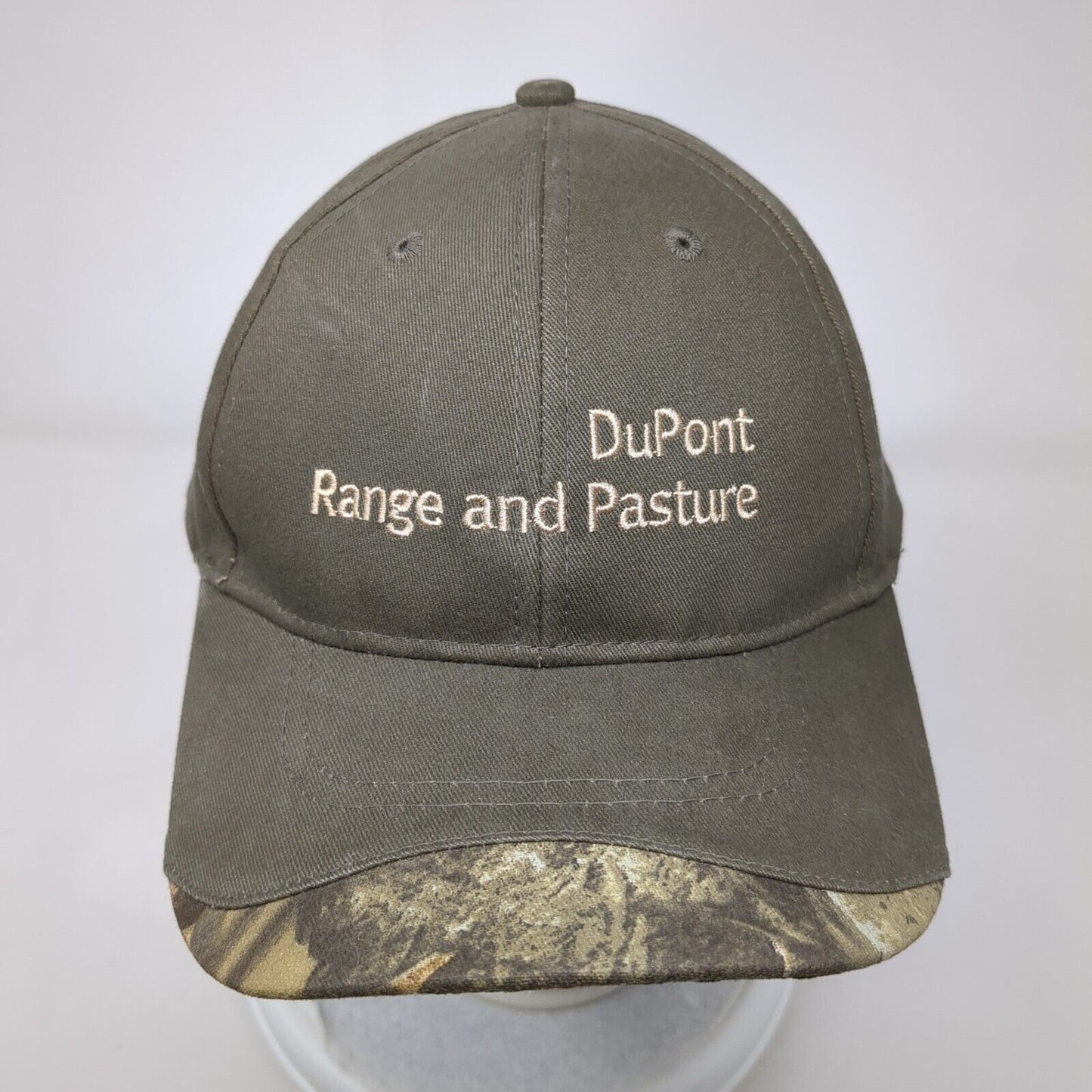 DuPont Range and Pasture Strapback Hat Green OSFA Lined Camouflage Cap America
