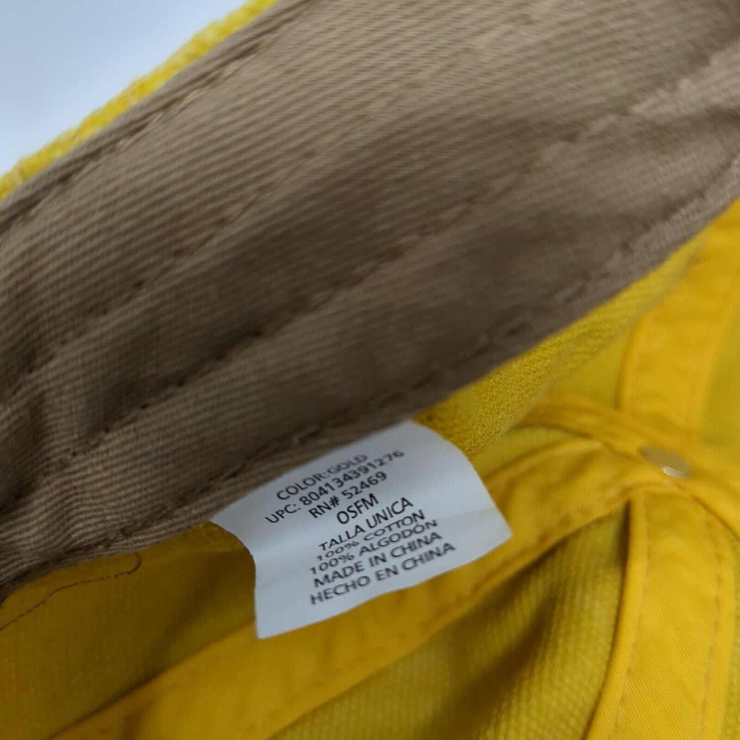Bee Kind Slideback Hat Yellow OSFM Adjustable Embroidered 6 Panel