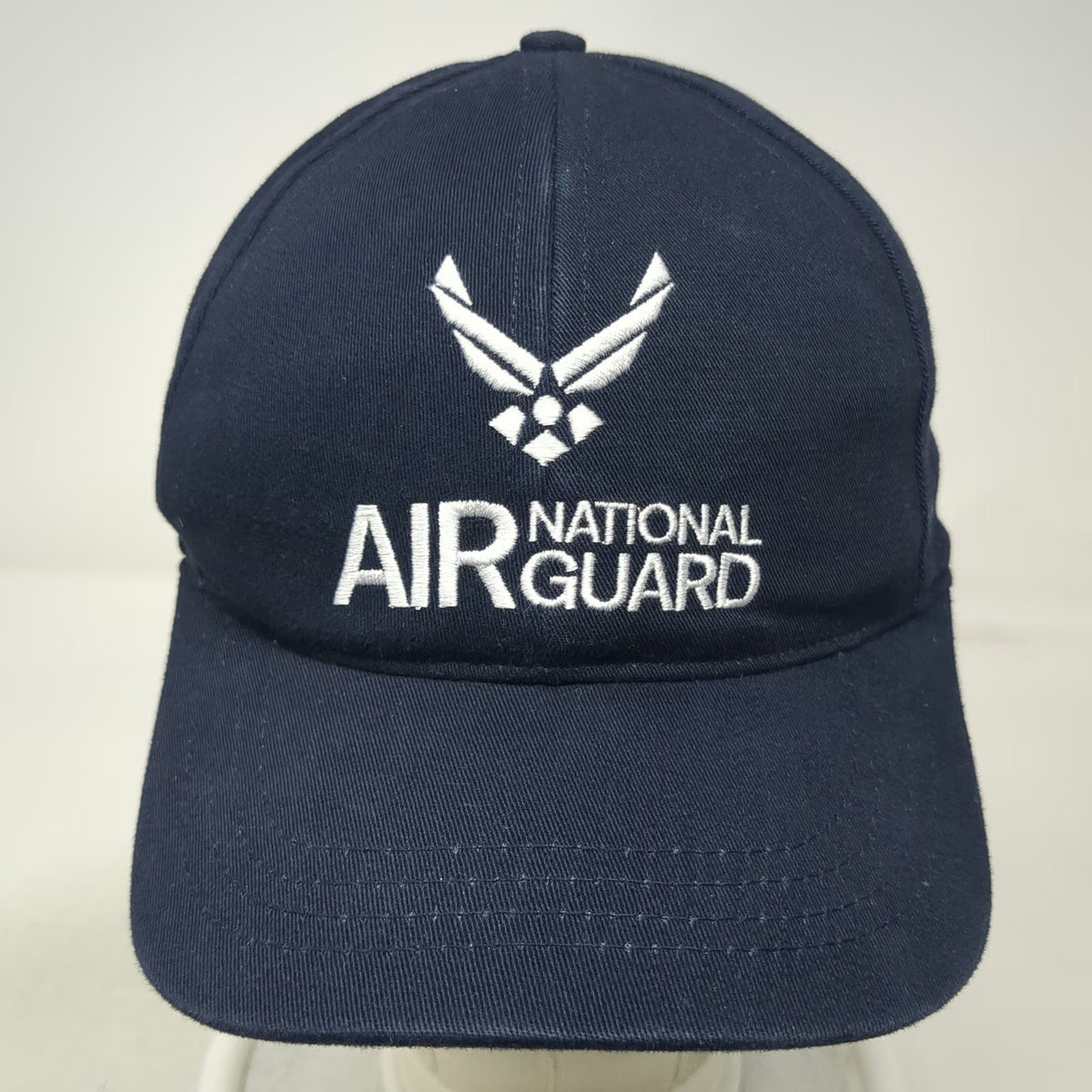 Air National Guard Blue Baseball Cap One Size Fitted Made in USA GoANG Logo Hat