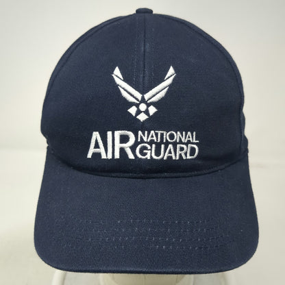 Air National Guard Blue Baseball Cap One Size Fitted Made in USA GoANG Logo Hat