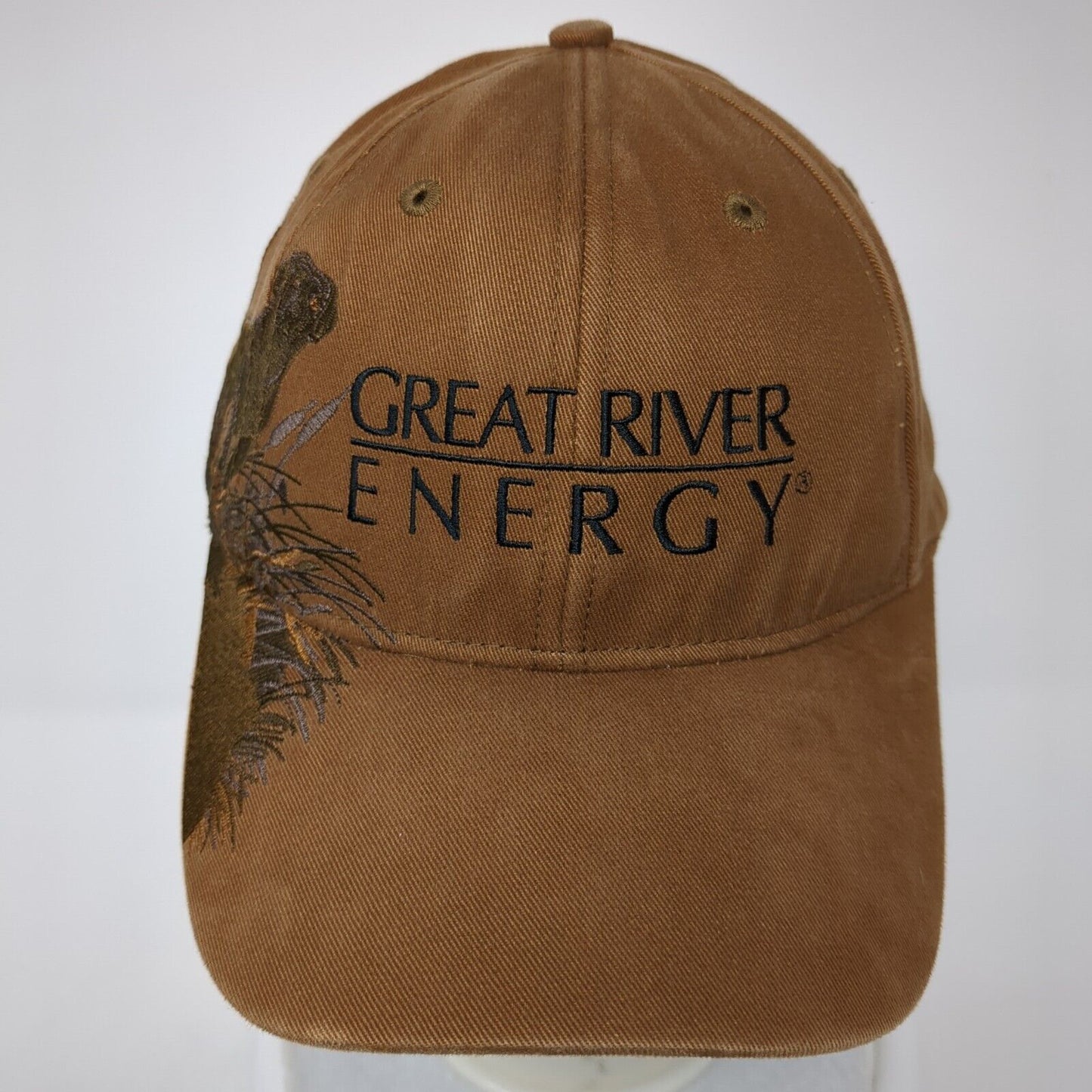 Great River Energy Strapback Hat Brown OS Adjustable Wildlife Series Dri-Duck