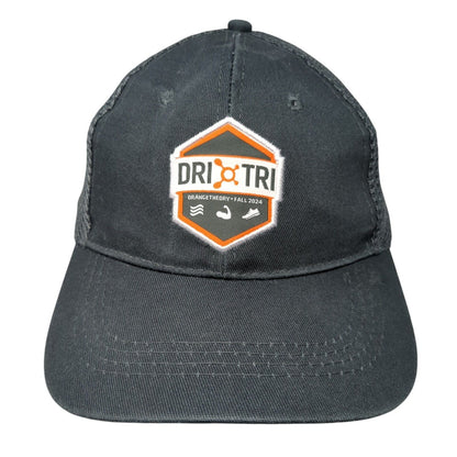 DriTri Orangetheory Snapback Mesh Back Trucker Hat Gray One Size 6 Panel