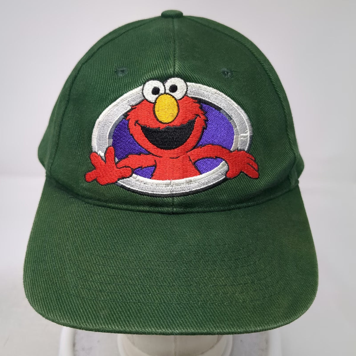 Head Start Snapback Green Hat One Size Sesame Street Elmo Embroidery Character