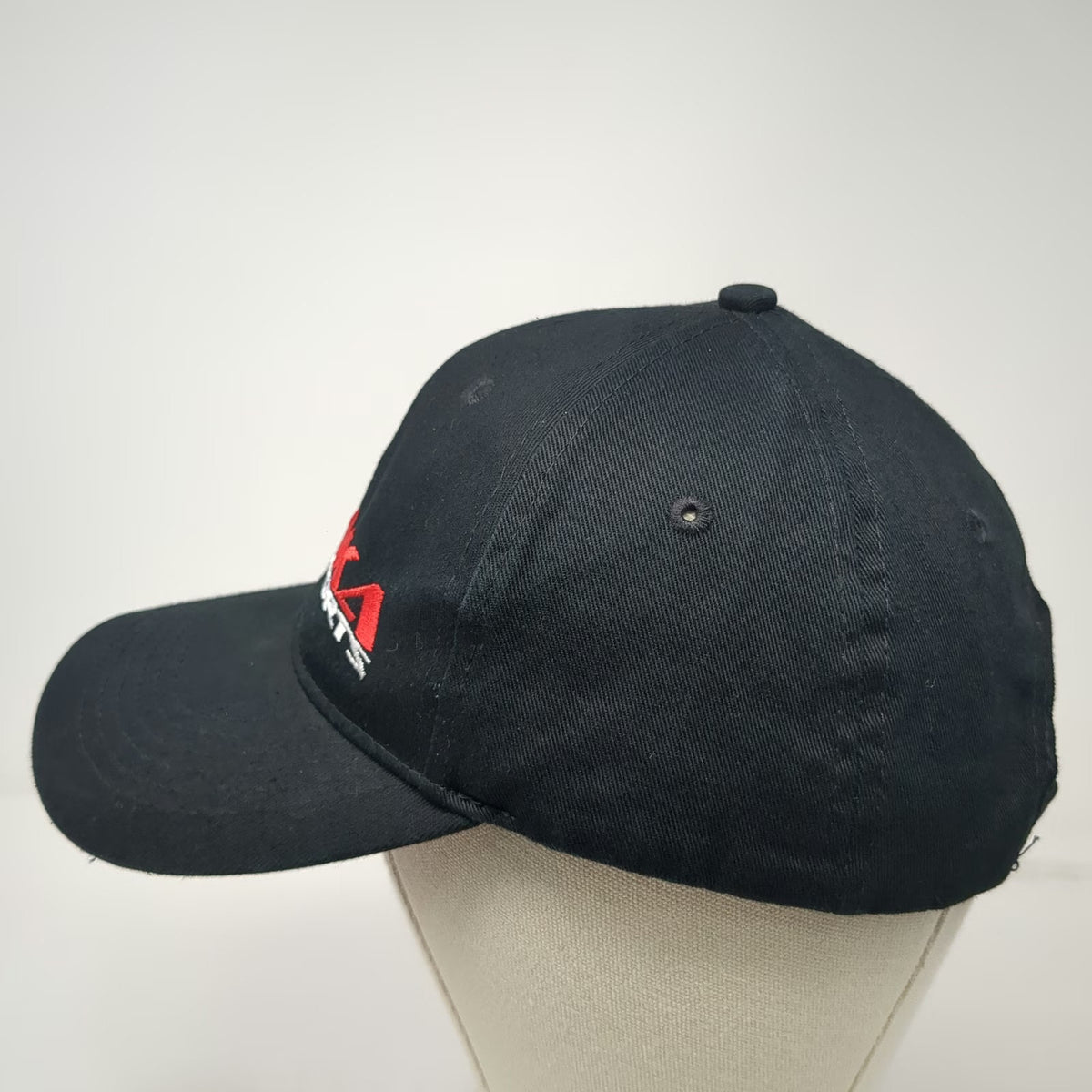 Yonaka Motorsports Baseball Cap Black One Size Strapback Red White Logo Hat