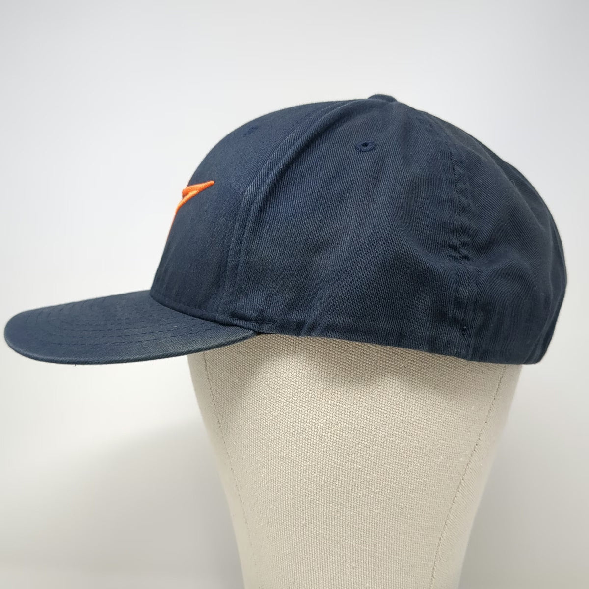 Alpinestars Baseball Cap Blue XL Orange Logo Flexfit Hat Cotton Spandex Moto