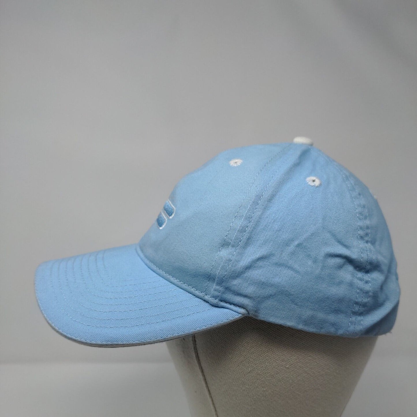 FILA Strapback Hat Blue One Size Embroidered Adjustable Solid 6 Panel