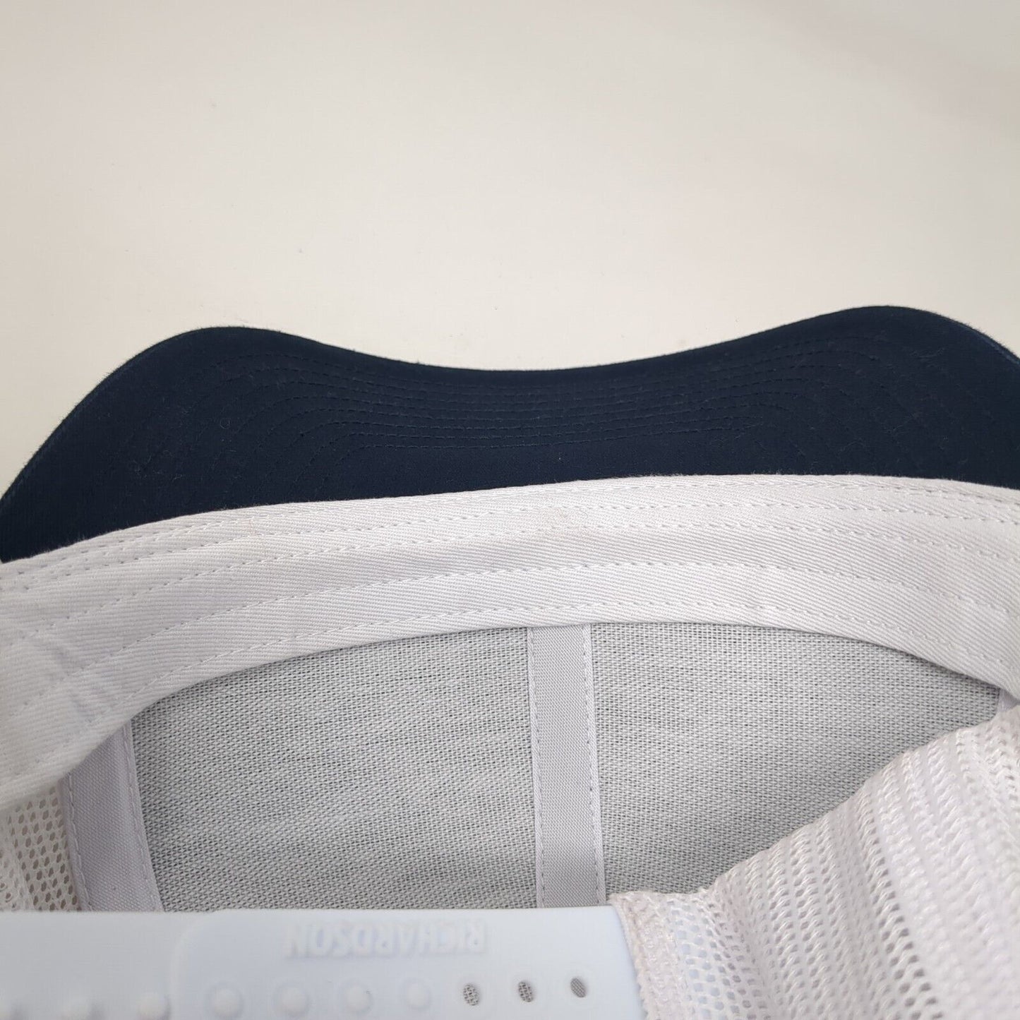 D.L. Evans Bank Patch Mesh Back Trucker Hat Blue One Size Richardson