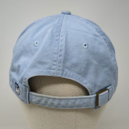 Life is Good Baseball Cap Blue One Size Dog Surfing Embroidered Slideback Hat