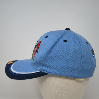 USA Strapback Hat Blue One Size Adjustable Embroidered 6 Panel Outdoor
