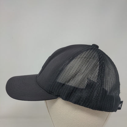 Hurley Snapback Mesh Back Trucker Hat Black One Size Breathable Yupoong