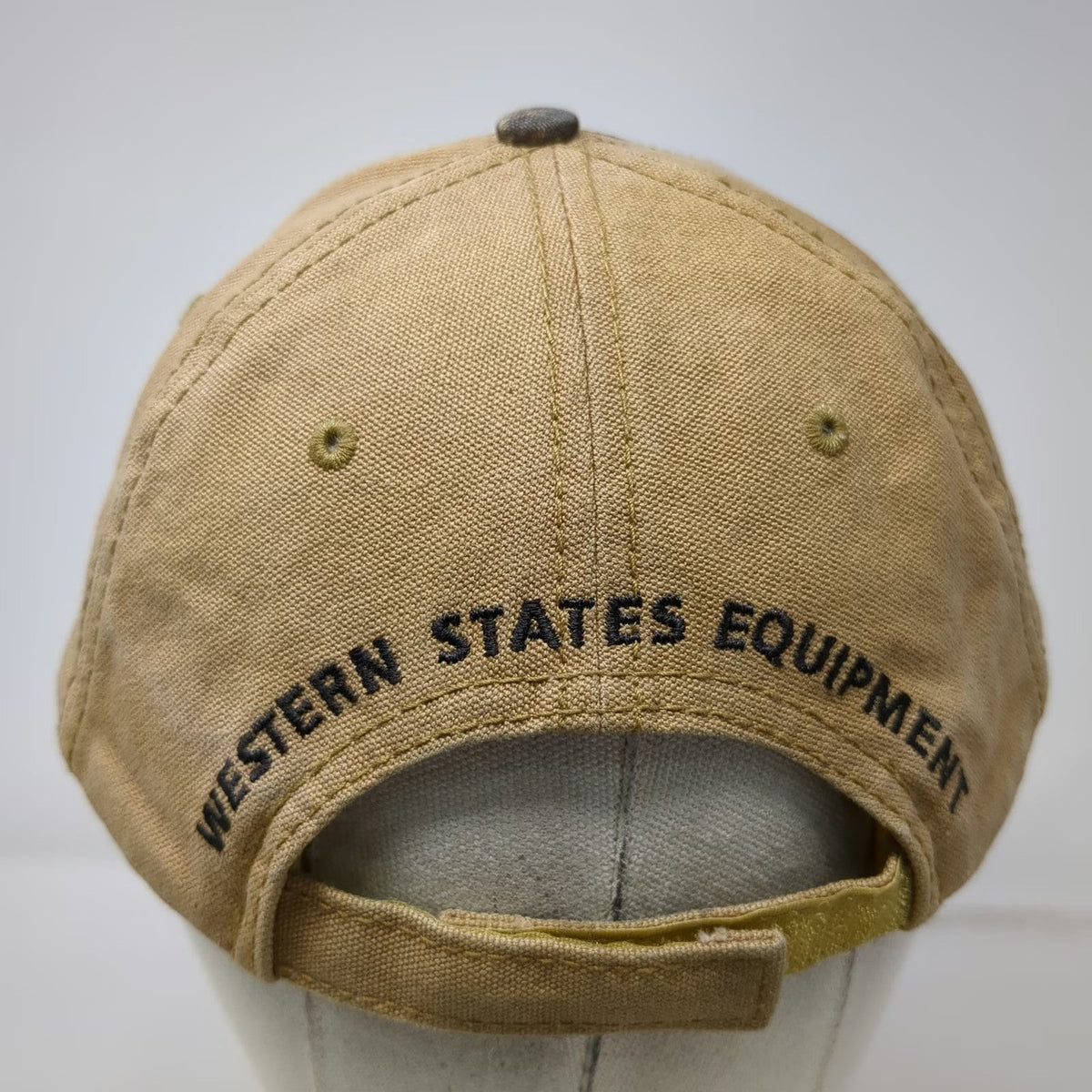 Western States Equipment Baseball Cap Brown Camo One Size Barbed Wire Brim Hat