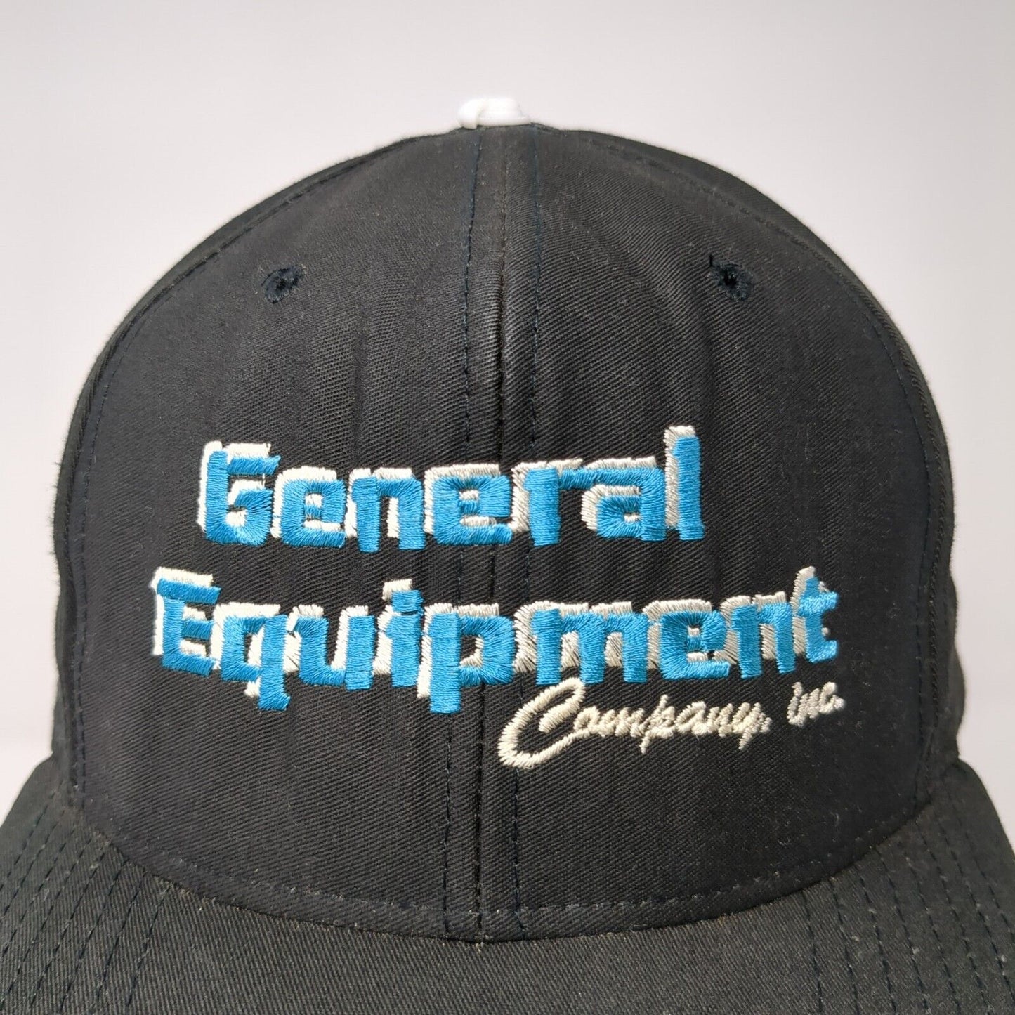 Vintage General Equipment Company Snapback Hat Black Size L Richardson