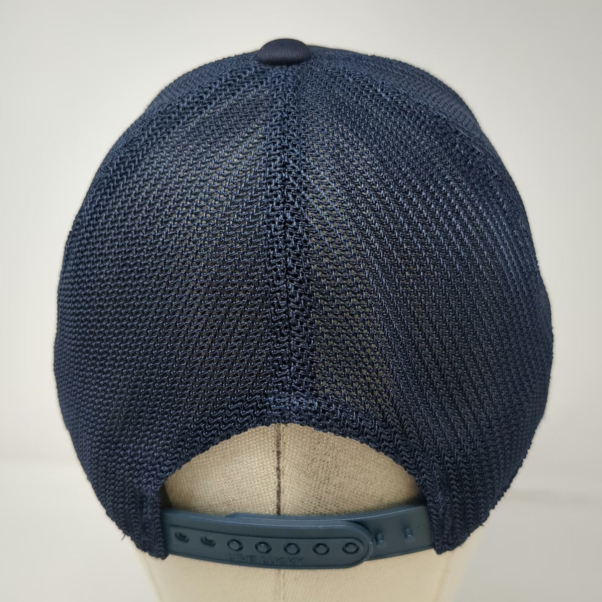 Snap-on Black Clover Trucker Hat Blue One Size Snapback Mesh USA Flag Clover