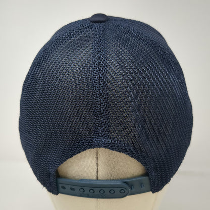 Snap-on Black Clover Trucker Hat Blue One Size Snapback Mesh USA Flag Clover