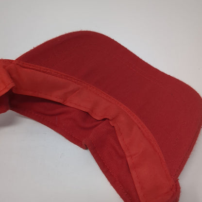 Lifeguard Strapback Hat Red One Size Embroidered Adjustable Outdoor
