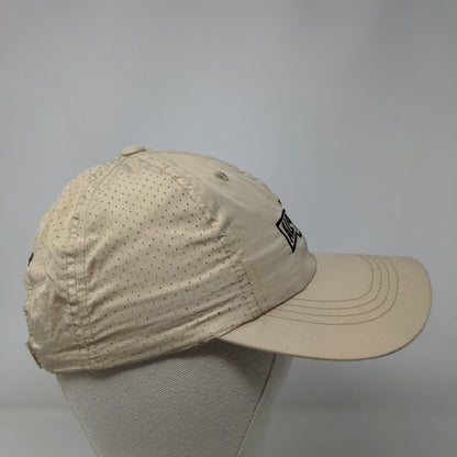 All 4 One McLane Strapback Hat Tan One Size Embroidered Port Authority