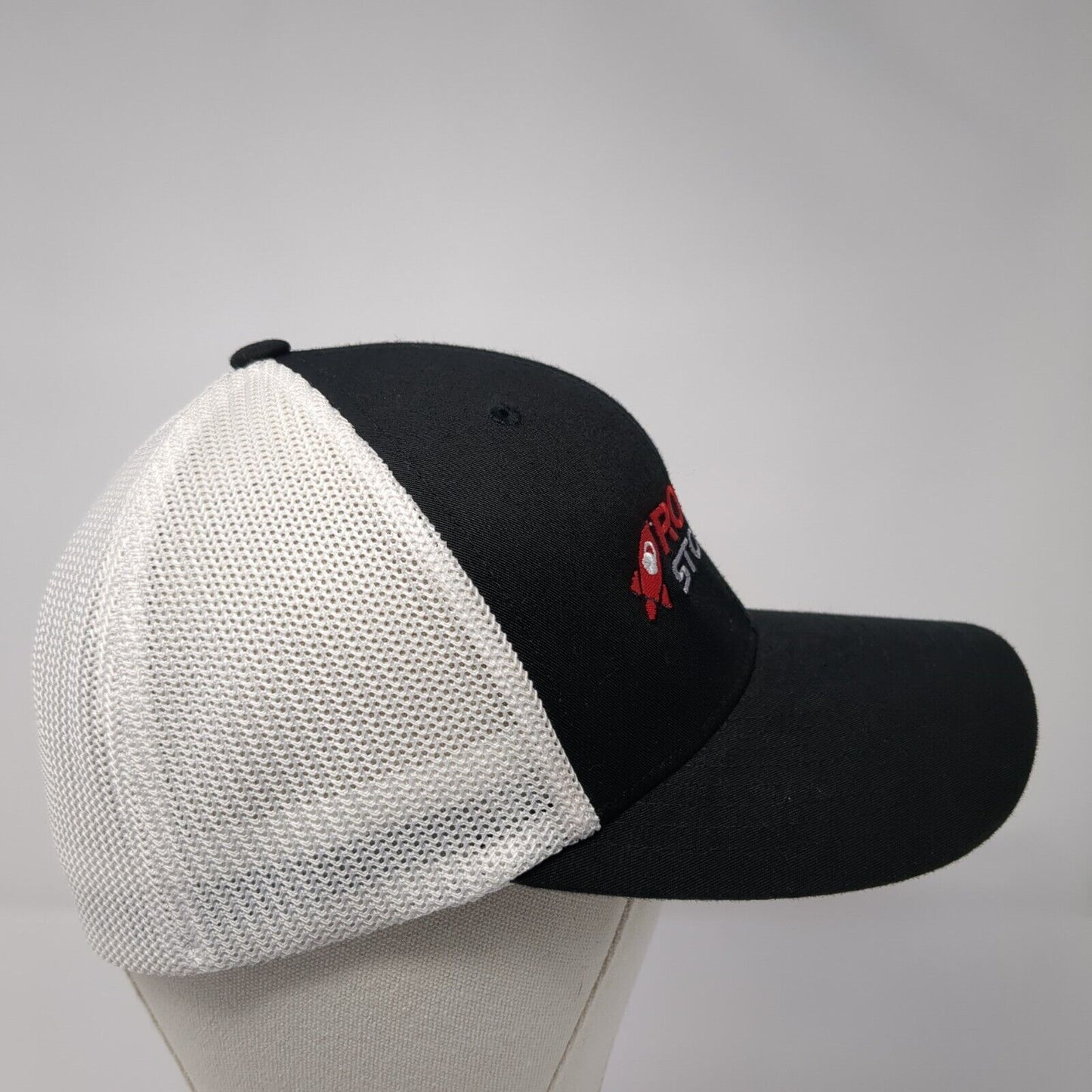 Rocket Storage Fitted Trucker Hat Black L/XL Flexfit Mesh Back Port Authority