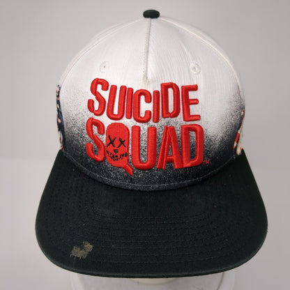 Suicide Squad Snapback Hat Multicolor One Size Adjustable Embroidered 6 Panel