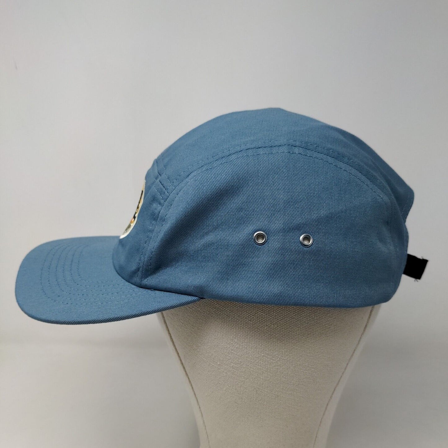 AS colour Men's Slideback Hat Blue OSFA Embroidered Love Local Skinny Pancake