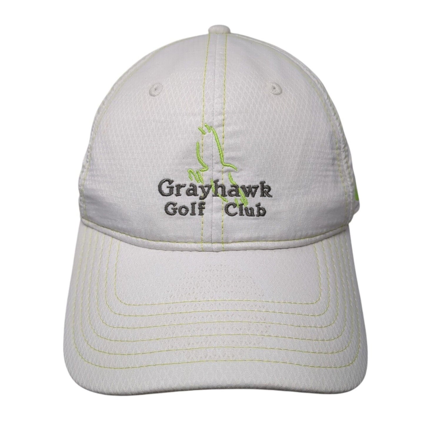 Grayhawk Golf Club Strapback Hat White OS Adjustable Embroidered Under Armour