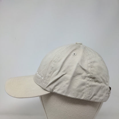 Okuma Slideback Hat Tan OSFA Embroidered Adjustable 6 Panel Yupoong