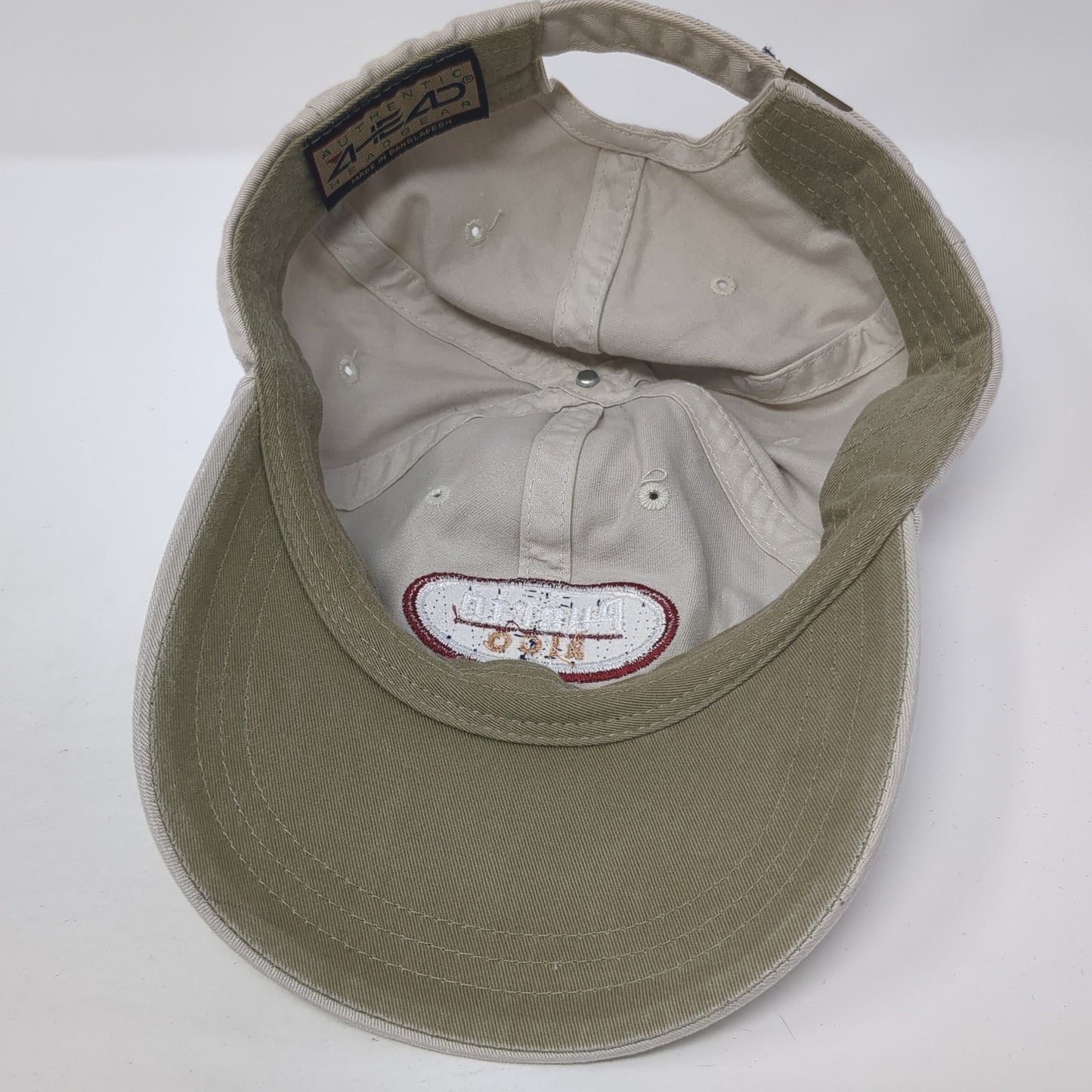 Puerto Rico Slideback Hat Beige One Size Adjustable Embroidered Ahead