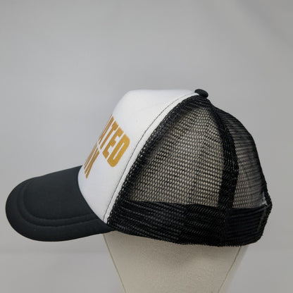 Designated Drunk Snapback Trucker Hat Black OS Adjustable Mesh Back 6 Panel