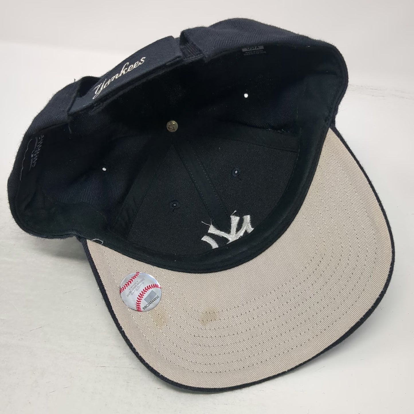 New York Yankees MLB '47 Baseball Cap Blue OSFM Gray Undervisor Strapback Hat