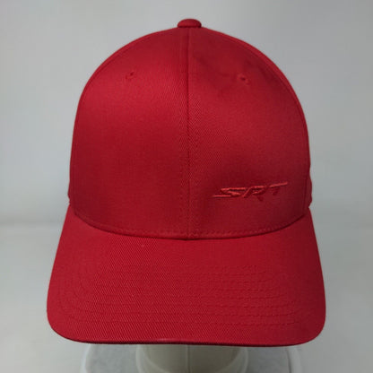 SRT Fitted Hat Red Size L/XL Flexfit Embroidered Vented Holes 6 Panel Yupoong