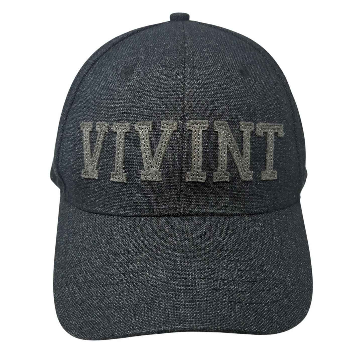 Vivint Strapback Baseball Cap Black One Size Adjustable Embroidered Provo Utah