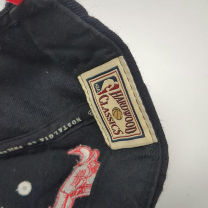 Mitchell & Ness NBA Chicago Bulls Snapback Black Red Hat One Size Wool Flat Brim