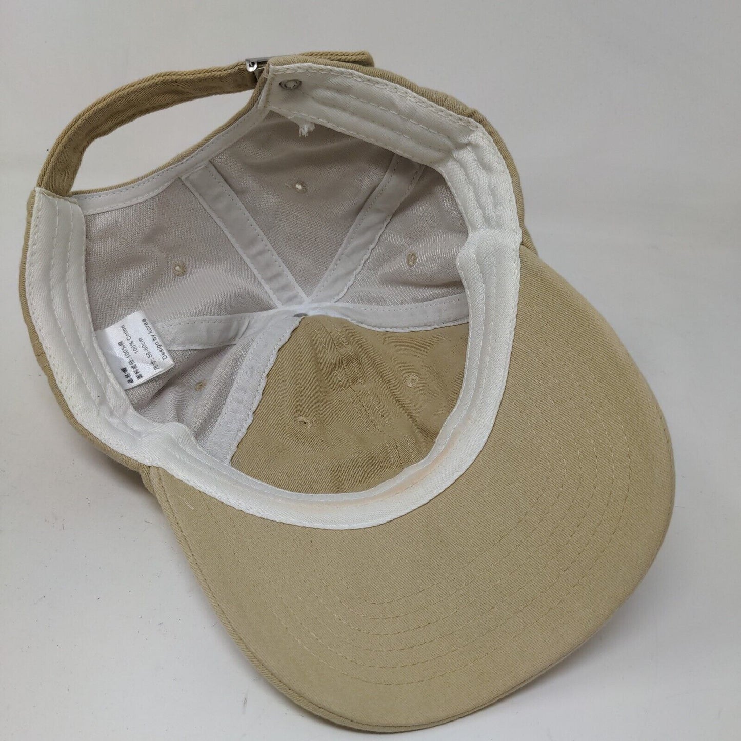 Unbranded Men's Slideback Hat Tan Size 56-60CM Embroidered NYC Logo