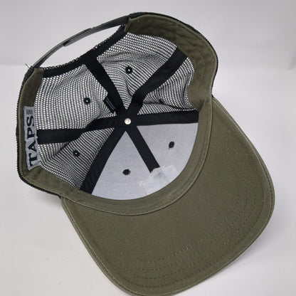 Taps Brewery Snapback Trucker Hat Brown One Size Mesh Back Colorblock