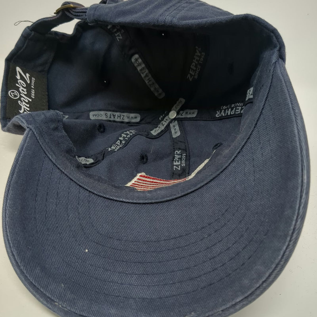 Zephyr Utah State University US Flag Blue One Size Baseball Cap Hat Adjustable