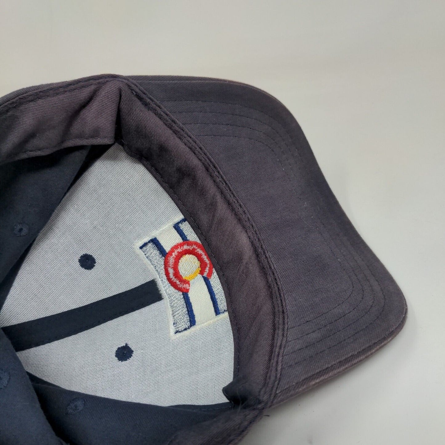 Flag of Colorado Slideback Hat Blue OSFA Adjustable Embroidered 6 Panel Cotton