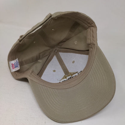 Florida Bank Strapback Hat Tan OSFA Adjustable Embroidered 6 Panel KC