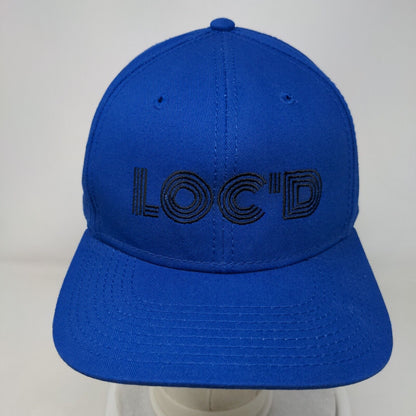 Loc'd Snapback Hat Blue OSFM Adjustable Embroidered 6 Panel Otto