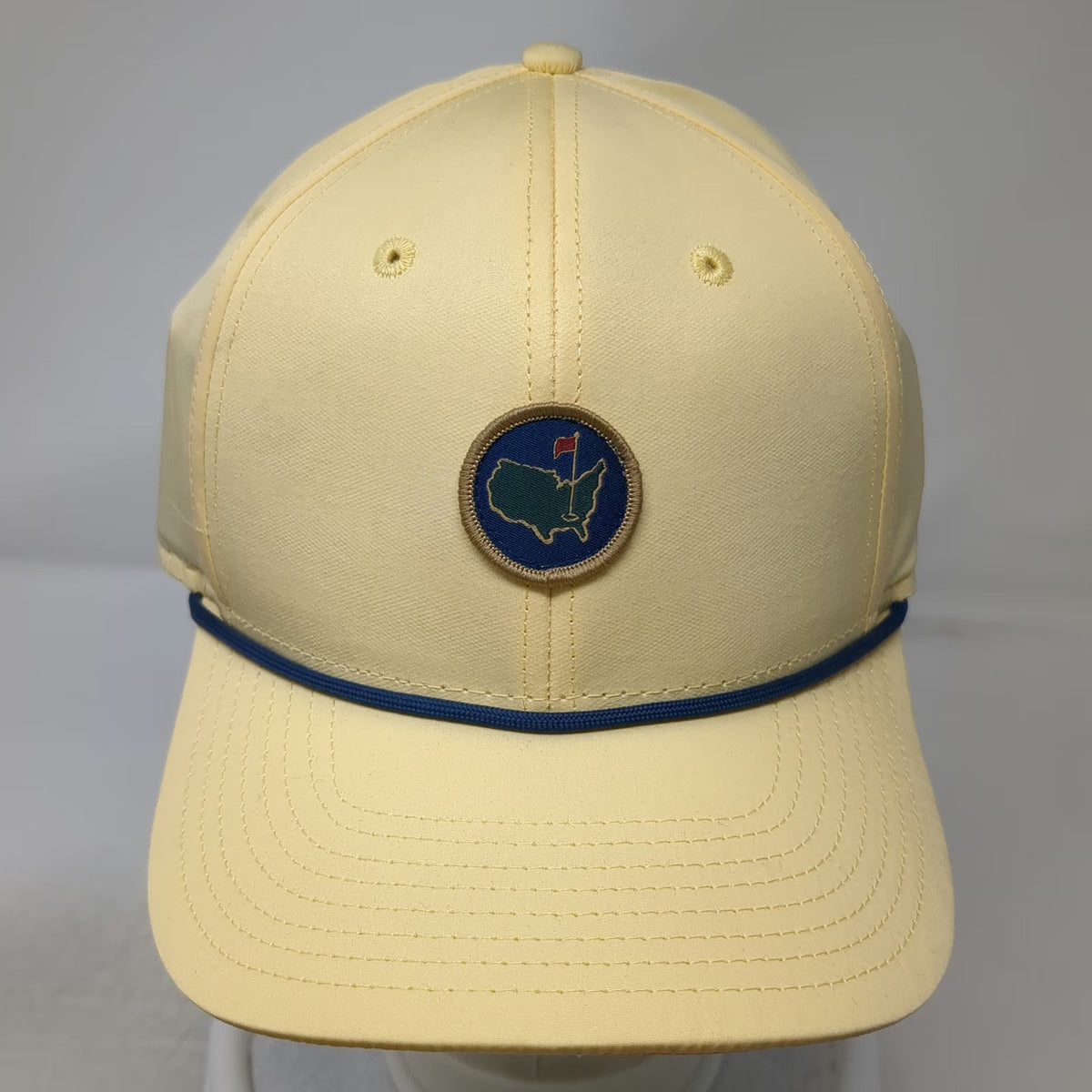 American Needle Masters Baseball Cap Yellow One Size Blue Rope 1934 Collection