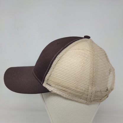 Infinity Headwear Men's Snapback Mesh Back Hat Brown Size OSFM Blank