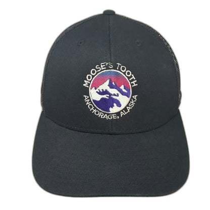 You Know. Trucker Hat Black One Size Moose's Tooth Anchorage Alaska Mesh Snap