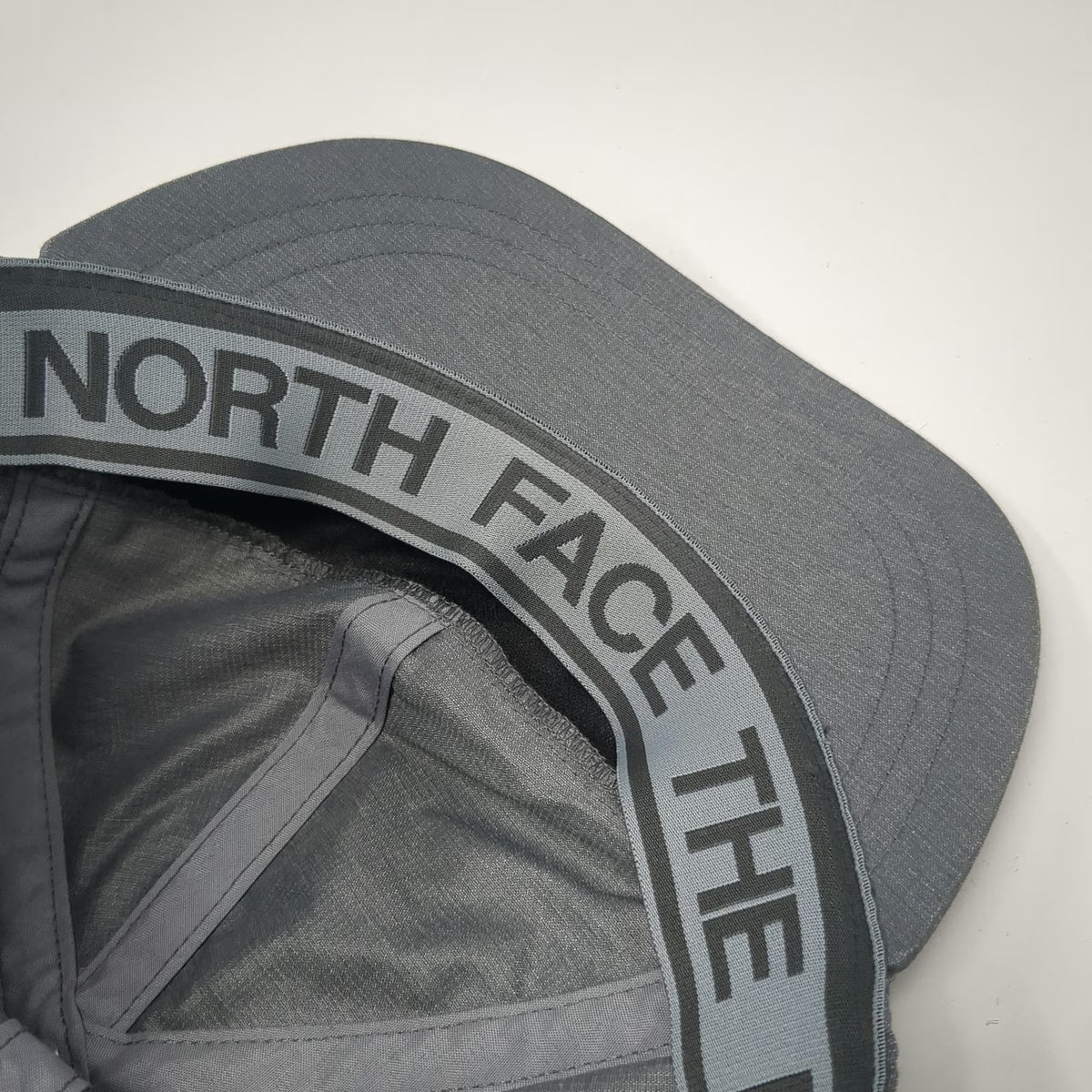 The North Face Army Cap Gray One Size Strapback Logo Outdoor Hiking Active Hat