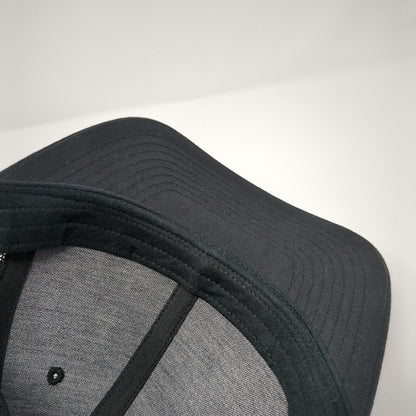 Richardson Snapback Trucker Hat Black OS Adjustable Mesh Back 6 Panel Blank