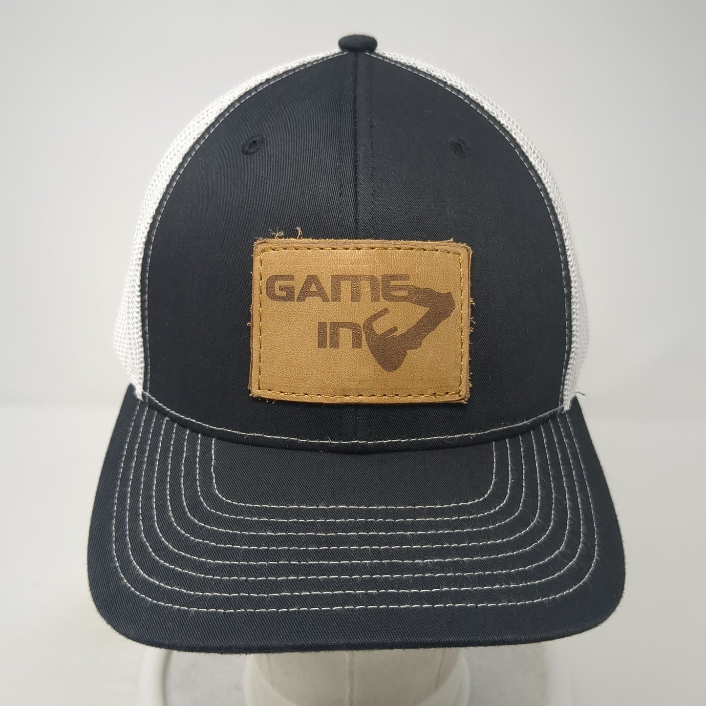 Game In Snapback Trucker Hat Black One Size Adjustable Mesh Back Richardson