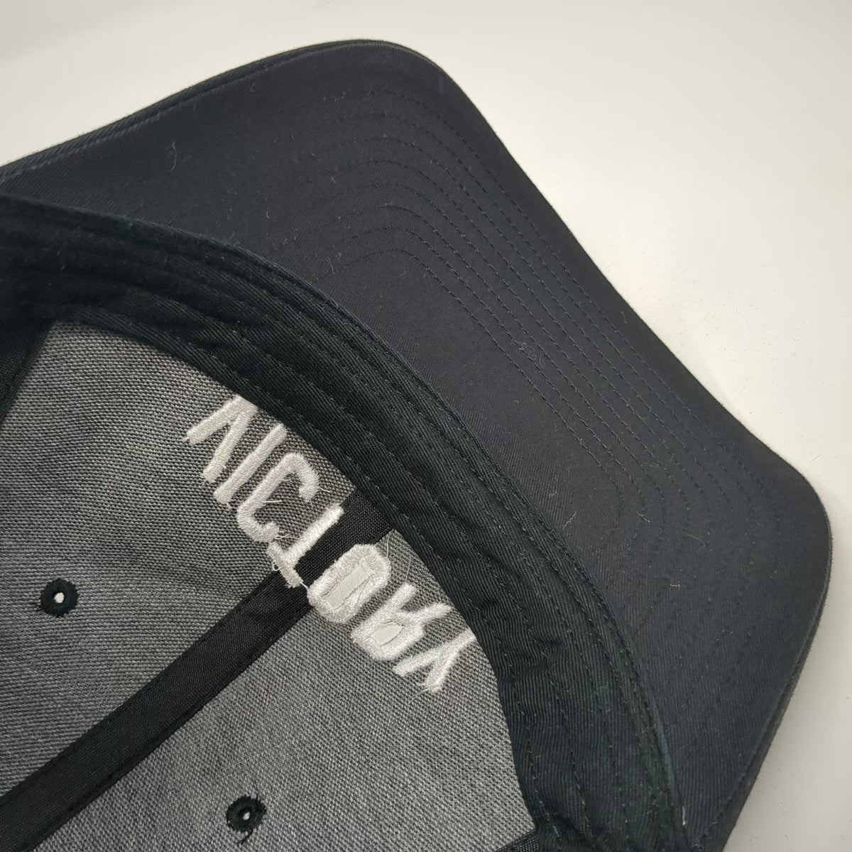 Richardson Trucker Hat Black One Size Victory Embroidered Mesh Back Snapback