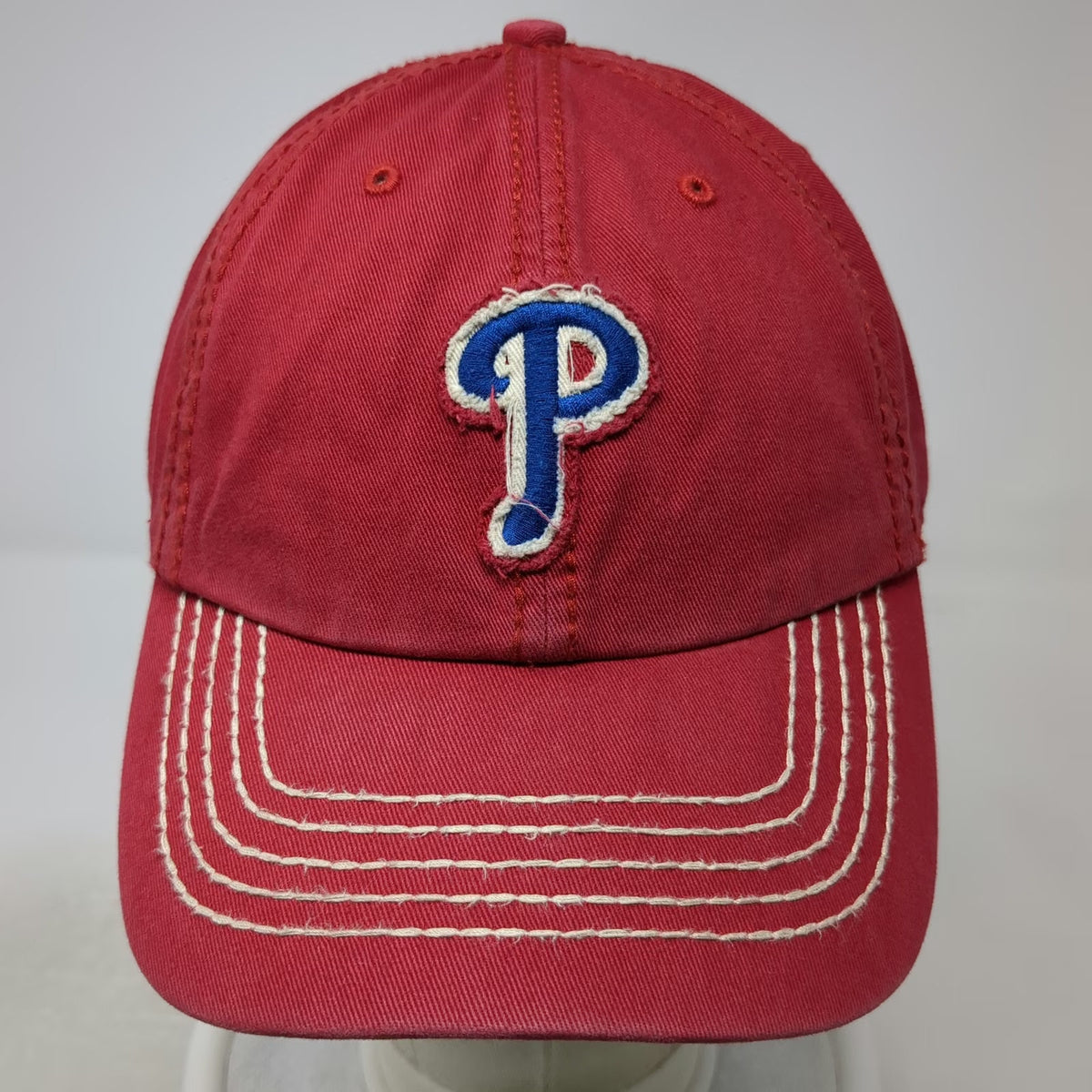 47 Brand Philadelphia Phillies MLB Baseball Cap Red One Size Slideback Hat Logo
