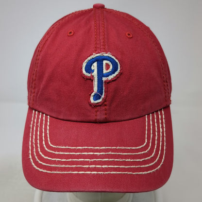 47 Brand Philadelphia Phillies MLB Baseball Cap Red One Size Slideback Hat Logo