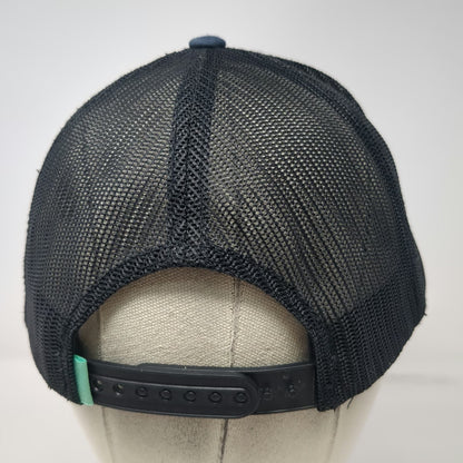 Vissla Trucker Hat Blue One Size Mesh Back Snapback Graphic Surf Wave Patch