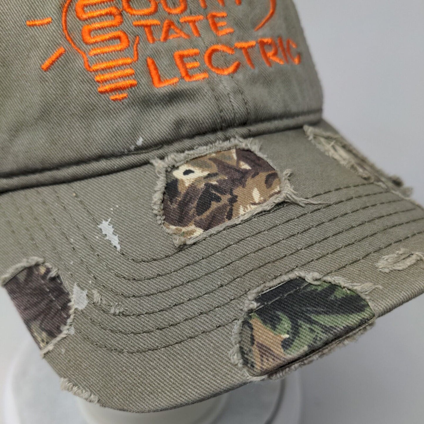South State Electric Strapback Hat Camouflage OSFM Embroidered Otto